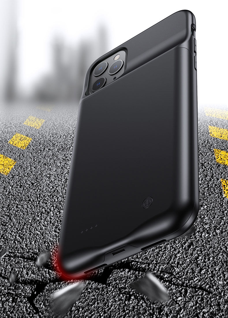 Usams ovitek z baterijo 4500 mAh za iPhone 11 Pro Max - črna