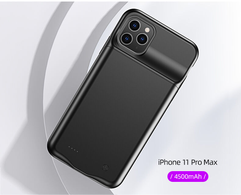 Usams ovitek z baterijo 4500 mAh za iPhone 11 Pro Max - črna
