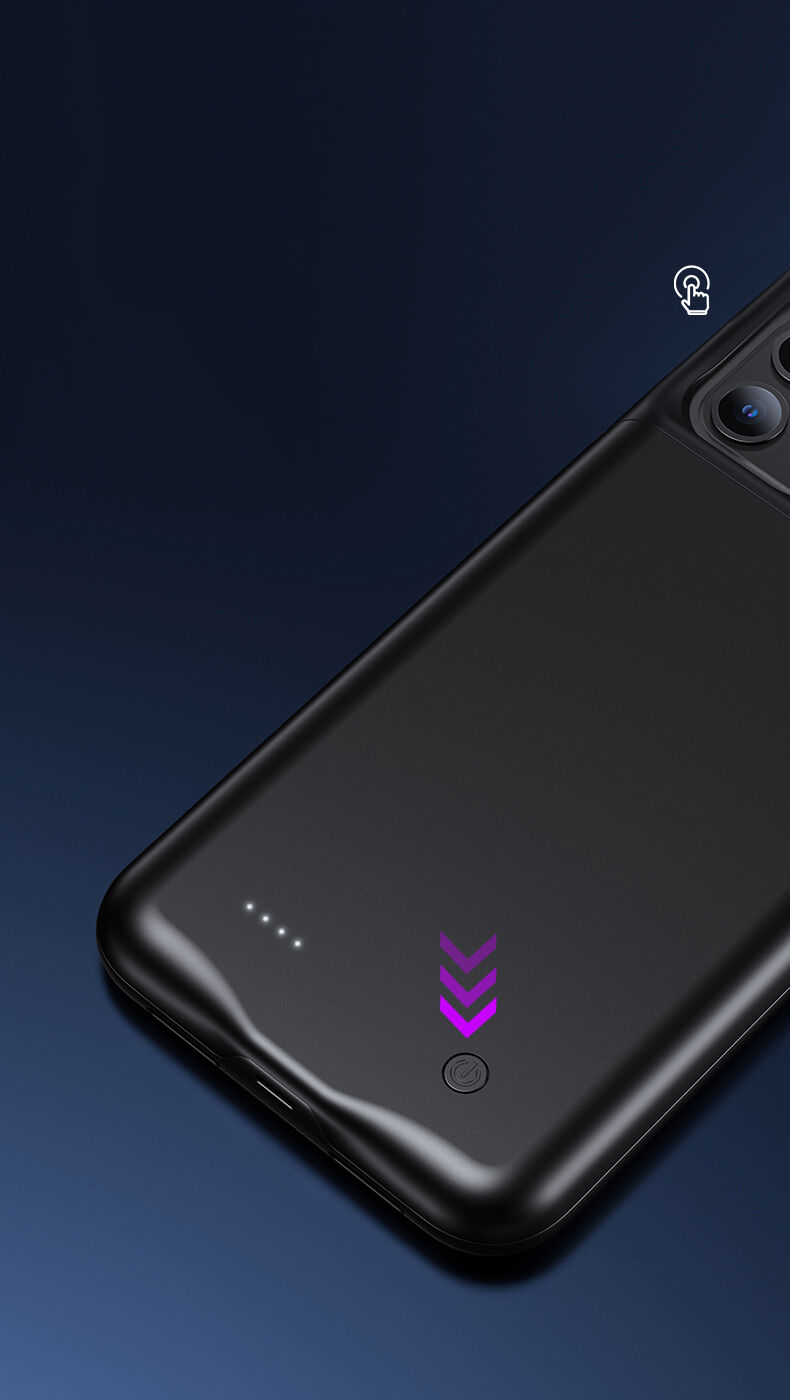 Usams ovitek z baterijo 4500 mAh za iPhone 11 - črna