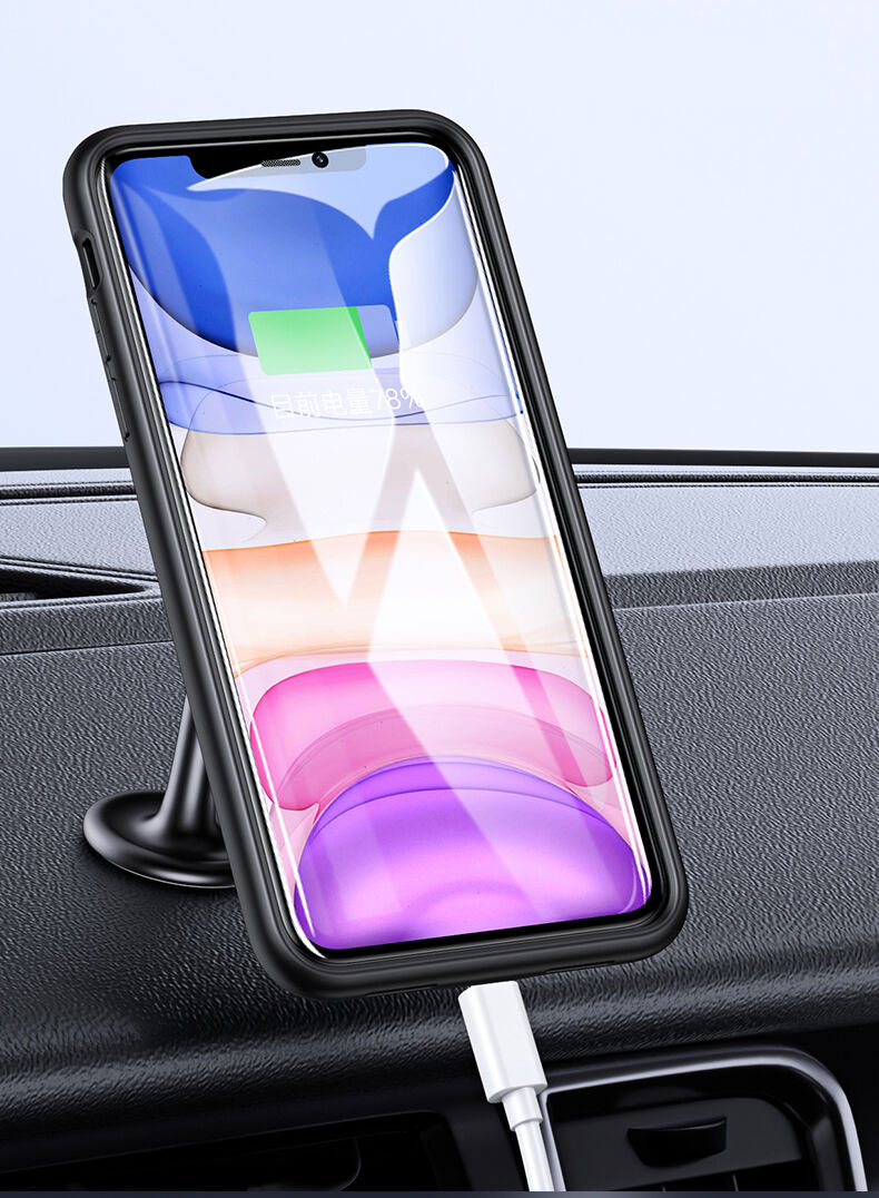 Usams ovitek z baterijo 4500 mAh za iPhone 11 - črna