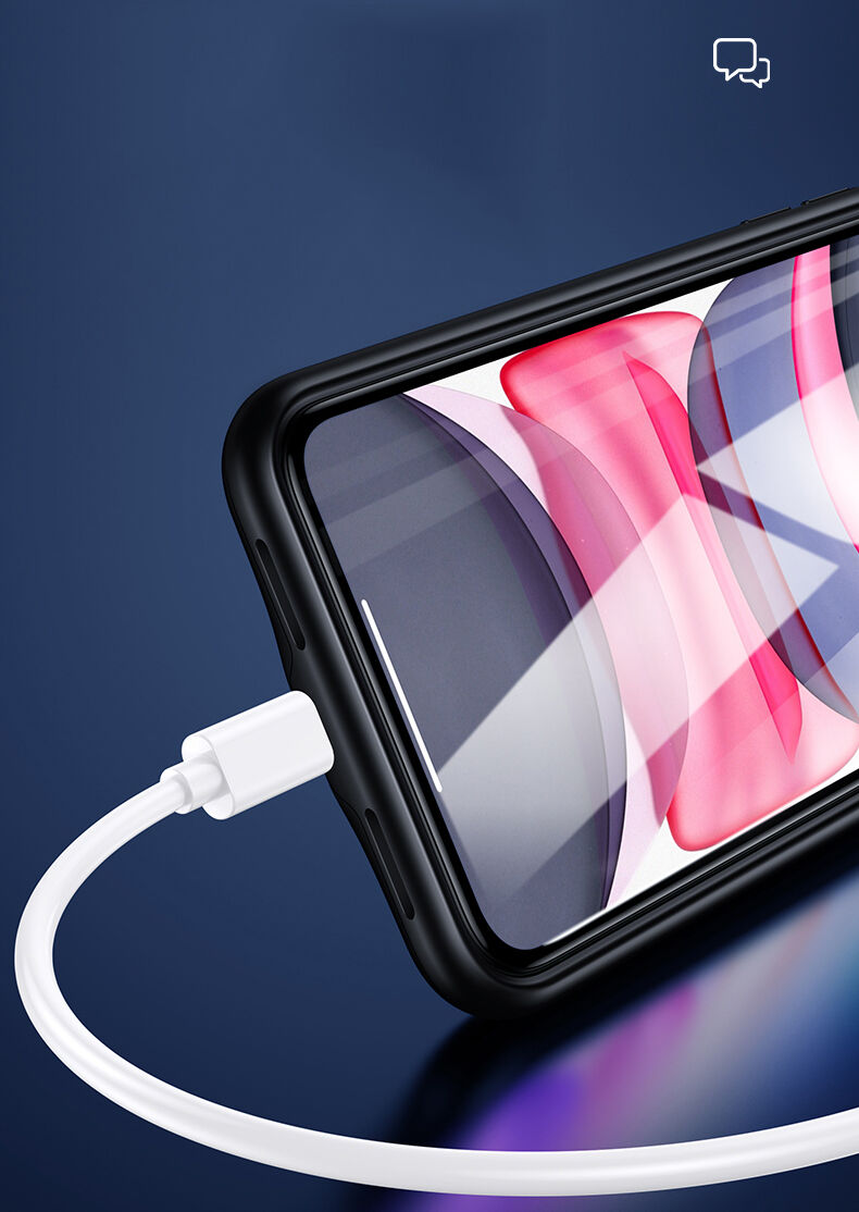 Usams ovitek z baterijo 4500 mAh za iPhone 11 - črna