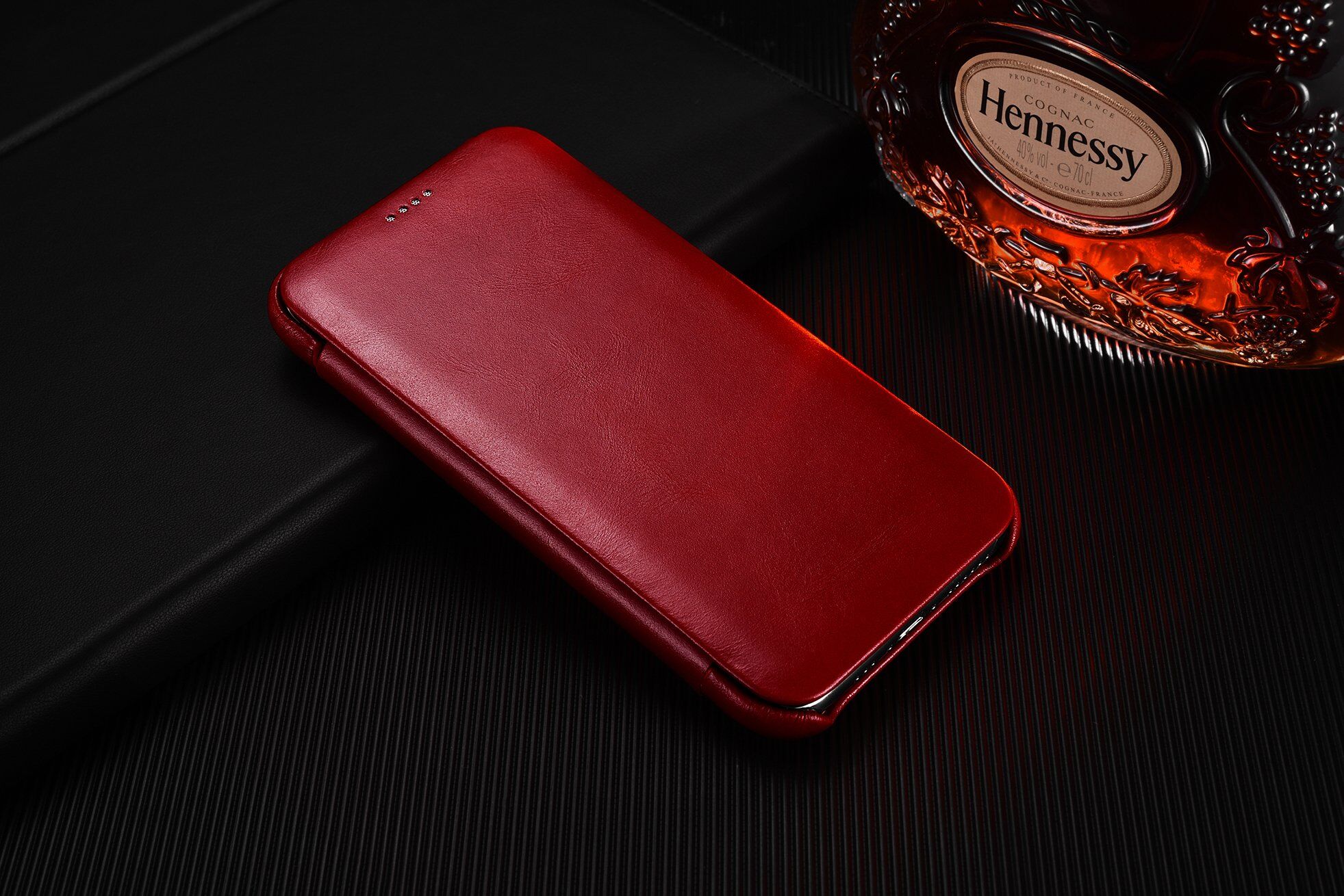 Icarer usnjeni flip etui za iPhone 11 - kakavovo rjava