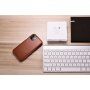 Icarer usnjeni flip etui za iPhone 11 - kakavovo rjava