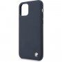 BMW Signature silikonski ovitek za iPhone 11 Pro Max - mornarsko modra