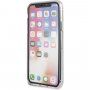 Guess 4G Solid Glitter bleščeč ovitek za iPhone X / XS - srebro