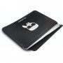Karl Lagerfeld usnjena torbica za iPad Pro 12,9" / MacBook do 14" - črna
