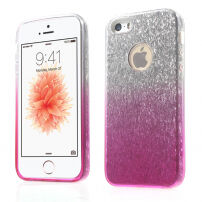 3in1 pokrov z bleščicami za iPhone 5 / 5S / SE (2016) - roza