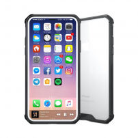 Zaščitni plastični pokrov za iPhone X / iPhone X - črna