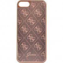 Guess 4G Aluminium ovitek za iPhone 5 / 5S / SE (2016) - roza-zlato