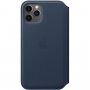 Apple Folio originalni usnjeni etui za iPhone 11 Pro - temno modra