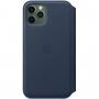 Apple Folio originalni usnjeni etui za iPhone 11 Pro - temno modra