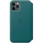 Originalni Apple Folio usnjeni etui za iPhone 11 Pro - temno turkizna