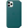 Originalni Apple Folio usnjeni etui za iPhone 11 Pro - temno turkizna