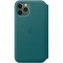 Originalni Apple Folio usnjeni etui za iPhone 11 Pro - temno turkizna
