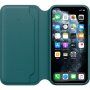 Originalni Apple Folio usnjeni etui za iPhone 11 Pro - temno turkizna