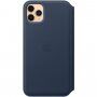 Originalni Apple Folio usnjeni etui za iPhone 11 Pro Max - temno modra