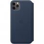 Originalni Apple Folio usnjeni etui za iPhone 11 Pro Max - temno modra