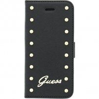 Guess Studded Folio flip etui za iPhone 6 Plus / 6S Plus - črna
