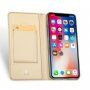 Kovček DUX DUCIS s predali za stojala in dokumente za Apple iPhone XS - zlato