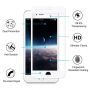 HAT PRINCE kaljeno 3D steklo za celoten obod telefona za iPhone 8/7 - 0,2 mm - bela