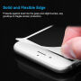 HAT PRINCE kaljeno 3D steklo za celoten obod telefona za iPhone 8/7 - 0,2 mm - bela