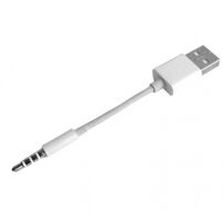 Kabel za sinhronizacijo in polnjenje za iPod shuffle - 10cm - bela