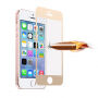 Kaljeno 3D steklo na celotnem obodu telefona za iPhone SE (2016) / 5S / 5 - 0,3 mm - zlato
