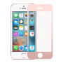 Kaljeno 3D steklo na celotnem obodu telefona za iPhone SE (2016) / 5S / 5 - 0,3 mm - rose gold