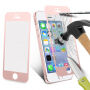 Kaljeno 3D steklo na celotnem obodu telefona za iPhone SE (2016) / 5S / 5 - 0,3 mm - rose gold