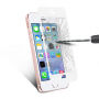 Kaljeno 3D steklo na celotnem obodu telefona za iPhone SE (2016) / 5S / 5 - 0,3 mm - bela
