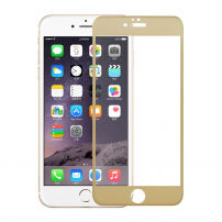 Kaljeno 3D steklo na celotnem obodu telefona za iPhone 6S / 6 - 0,3 mm - zlato