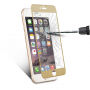 Kaljeno 3D steklo na celotnem obodu telefona za iPhone 6S / 6 - 0,3 mm - zlato