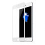 BASEUS kaljeno 3D steklo za celoten obod telefona za iPhone 8 Plus / 7 Plus - 0,23 mm - bela