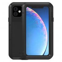 Love Mei super trpežen etui proti udarcem, vodi in prahu za iPhone 11 - črna