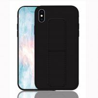 Ovitek z funkcijo stojala / ročaja za iPhone XS Max - črna
