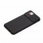 Ovitek z drsnim pokrovom objektiva kamere za iPhone 6 / 6S / 7 / 8 / SE (2020/2022) - črna