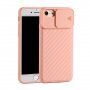 Ovitek z drsnim pokrovom objektiva kamere za iPhone 6 Plus / 6 Plus / 7 Plus / 8 Plus - lososova