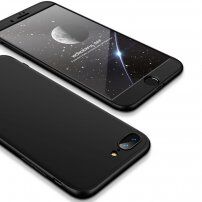 GKK ovitek s 360-stopinjsko zaščito pred udarci za iPhone 7 Plus / 8 Plus - črna