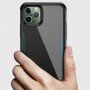 Ipaky zaščitni ovitek iz mehke plastike in iz kaljenega stekla za iPhone 11 Pro Max - črna