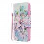 Flip etui lilije za iPhone 7/8/SE (2020) - barvita