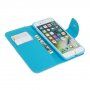 Flip etui belih cvetov za iPhone 7/8/SE (2020) - modro