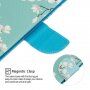 Flip etui belih cvetov za iPhone 7/8/SE (2020) - modro