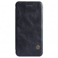 Nillkin Qin ovitek z etuijem za kartice iz PU usnja za iPhone 6 / 6S - črna
