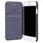 Nillkin Qin ovitek z etuijem za kartice iz PU usnja za iPhone 6 / 6S - črna