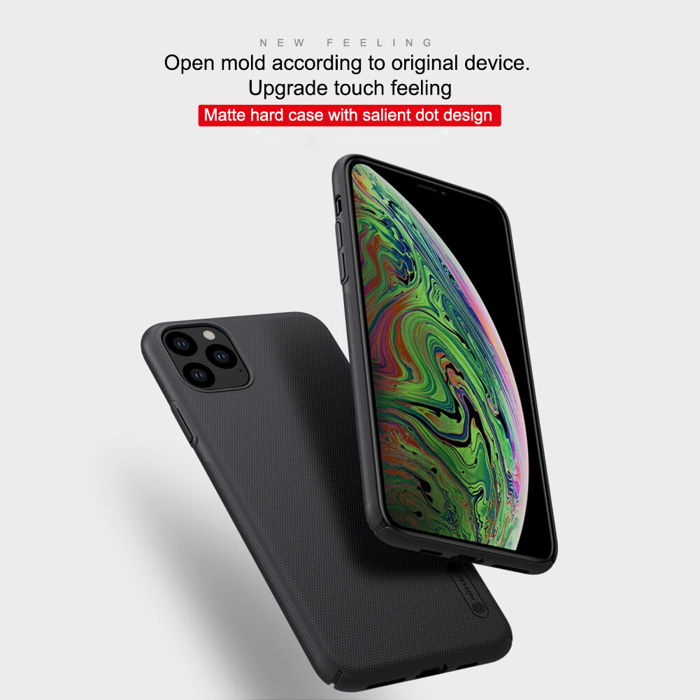 Nillkin mat ovitek s hrapavo površino za iPhone 11 Pro Max - črna