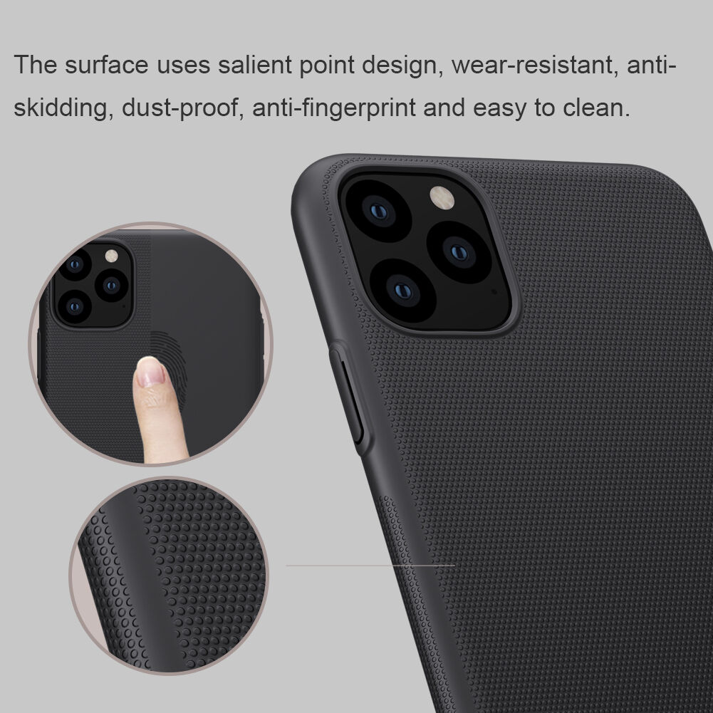 Nillkin mat ovitek s hrapavo površino za iPhone 11 Pro Max - črna