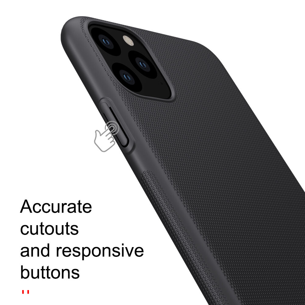 Nillkin mat ovitek s hrapavo površino za iPhone 11 Pro Max - črna