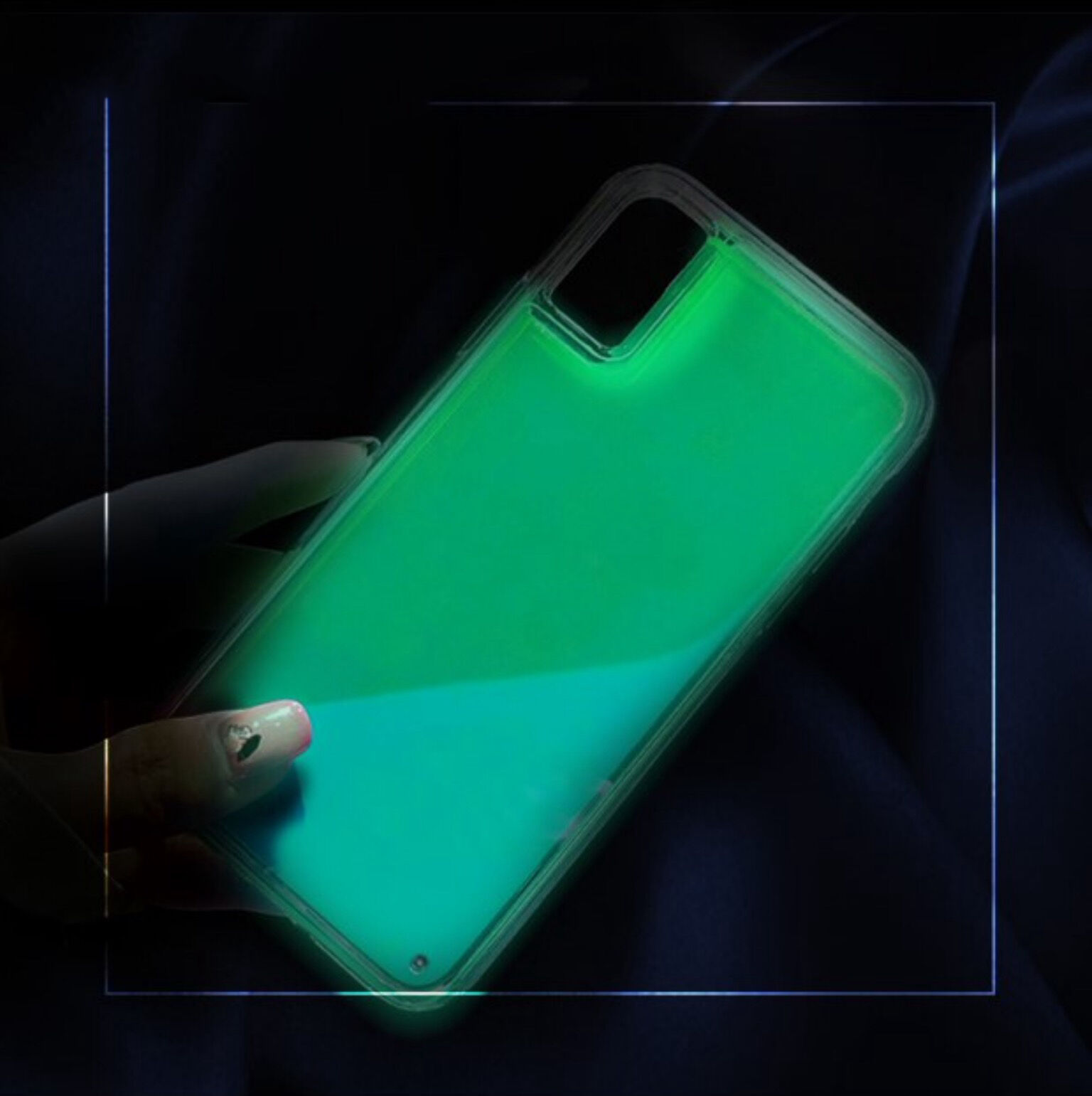 Prelivajoči ovitek, ki se sveti v temi za iPhone XS Max - vijolično-rdeča