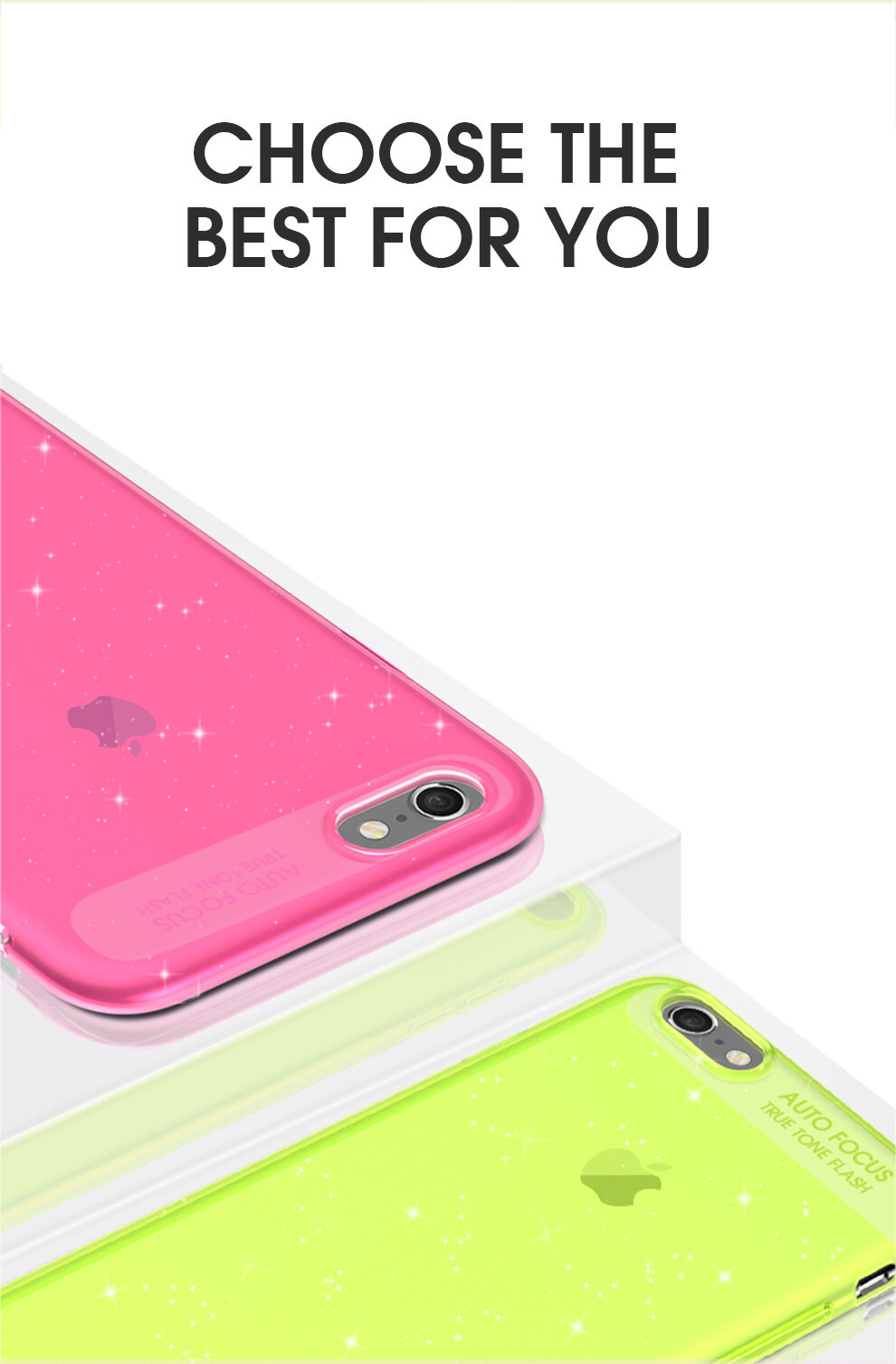 X-level bleščeč ovitek iz mehke plastike za iPhone 6 / 6S - črna