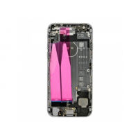 Popolnoma nameščen nadomestni zadnji pokrov za Apple iPhone 6 - srebro